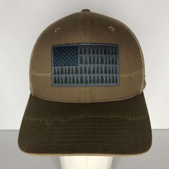 Columbia Tan Distressed Fitted S/M Adjustable Hat - Picture 1 of 11